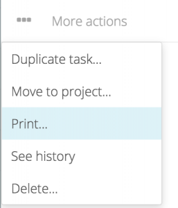 Print tasks